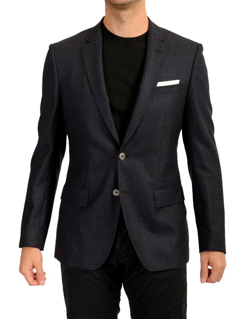Hugo Boss Men's "Hutsons4" 100% Wool Plaid Sport Coat Blazer US 40R IT 50R